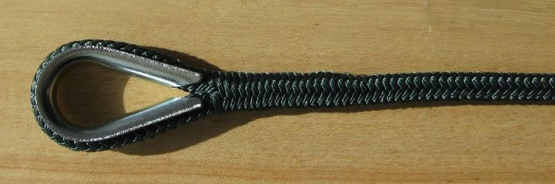 3/8" x 100' Solid Forest Green Anchor Line - Click Image to Close